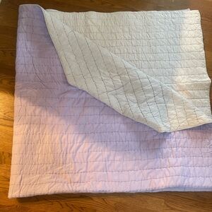 Pottery Barn Kids Lavender and gray Quilt.  Full/Queen